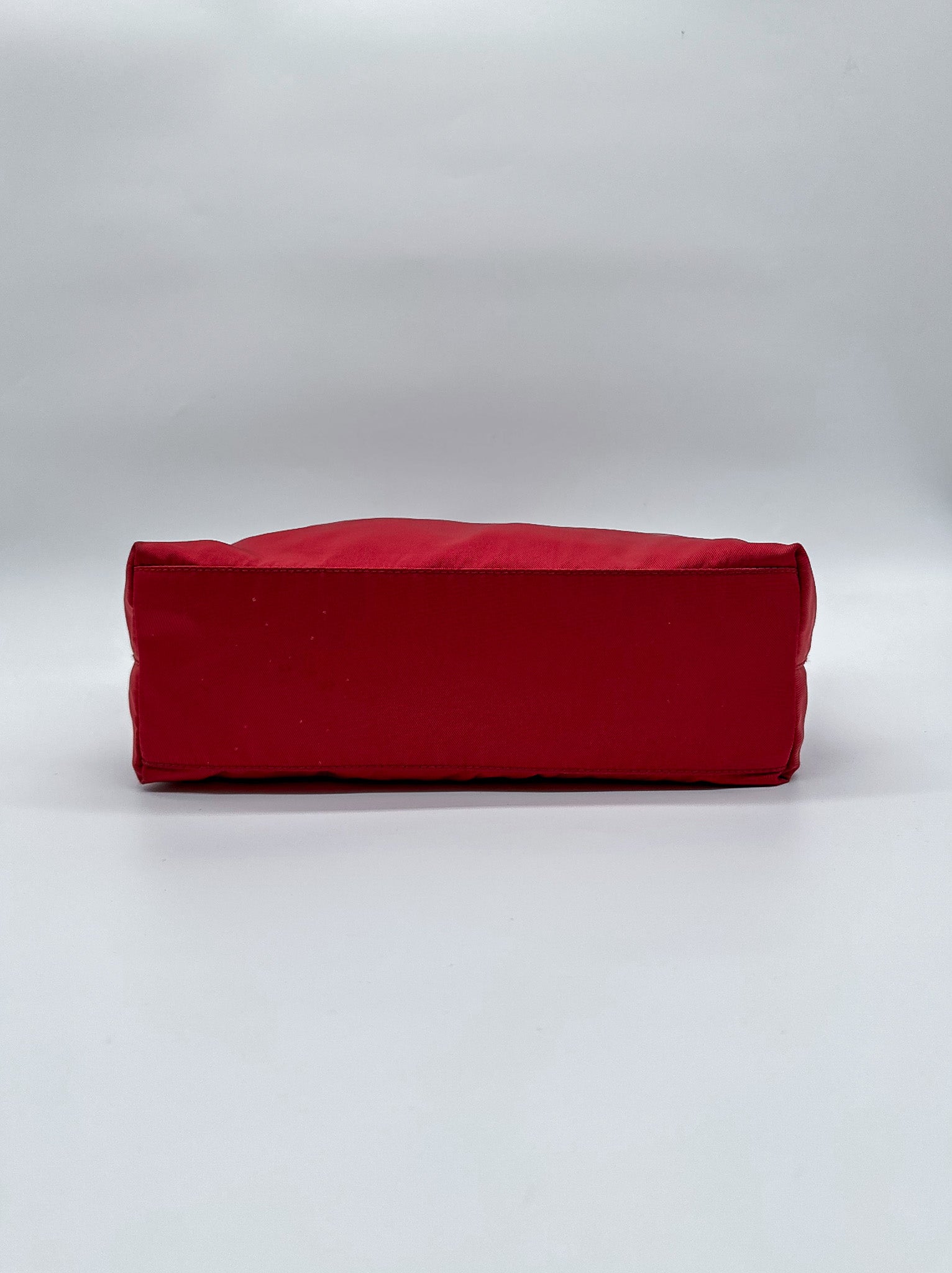 Prada Red Nylon City Tote Bag