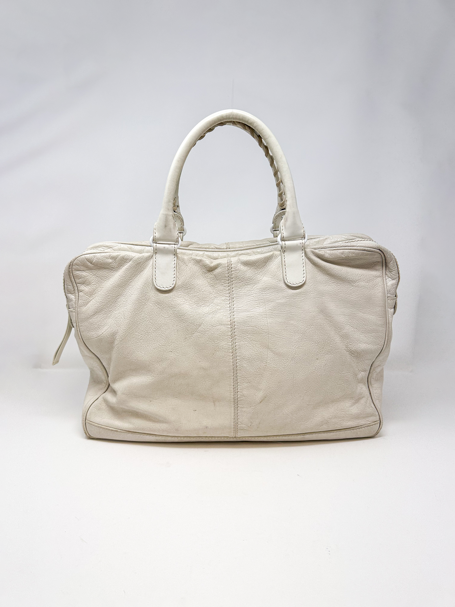 Balenciaga Motocross Mini Folder Leather Tote Bag