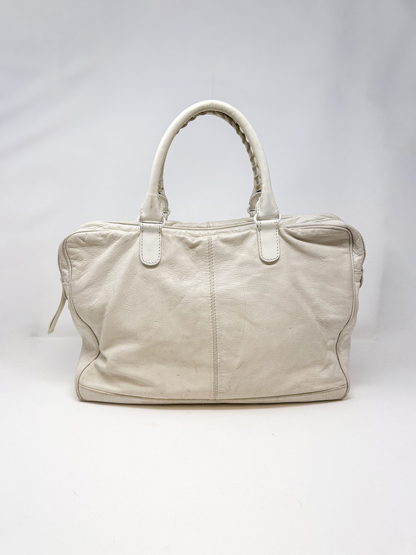 Balenciaga Motocross Mini Folder Leather Tote Bag
