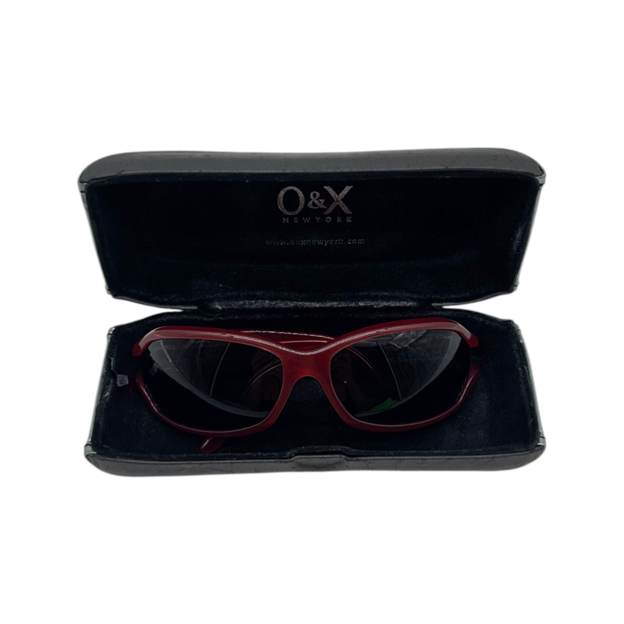 Chanel Red Sunglasses