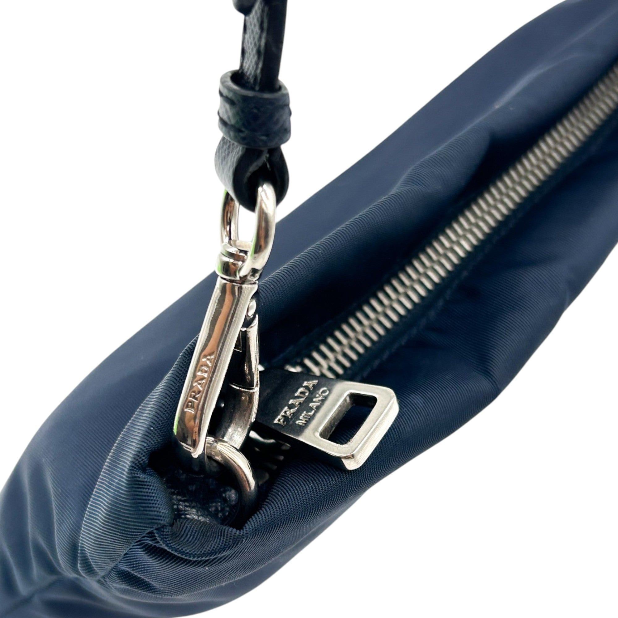 Prada Nylon Tattoo Embellished Shoulder Bag