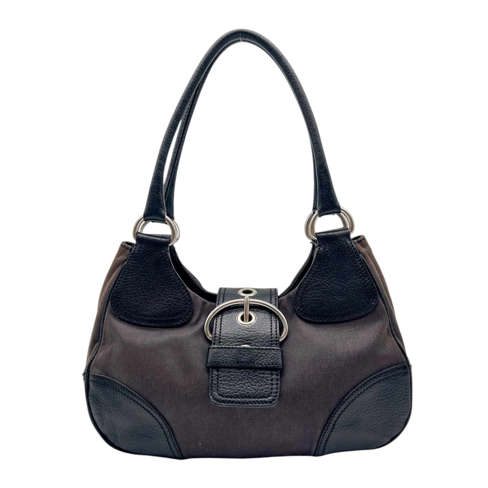 Prada Denim Moon Shoulder Bag