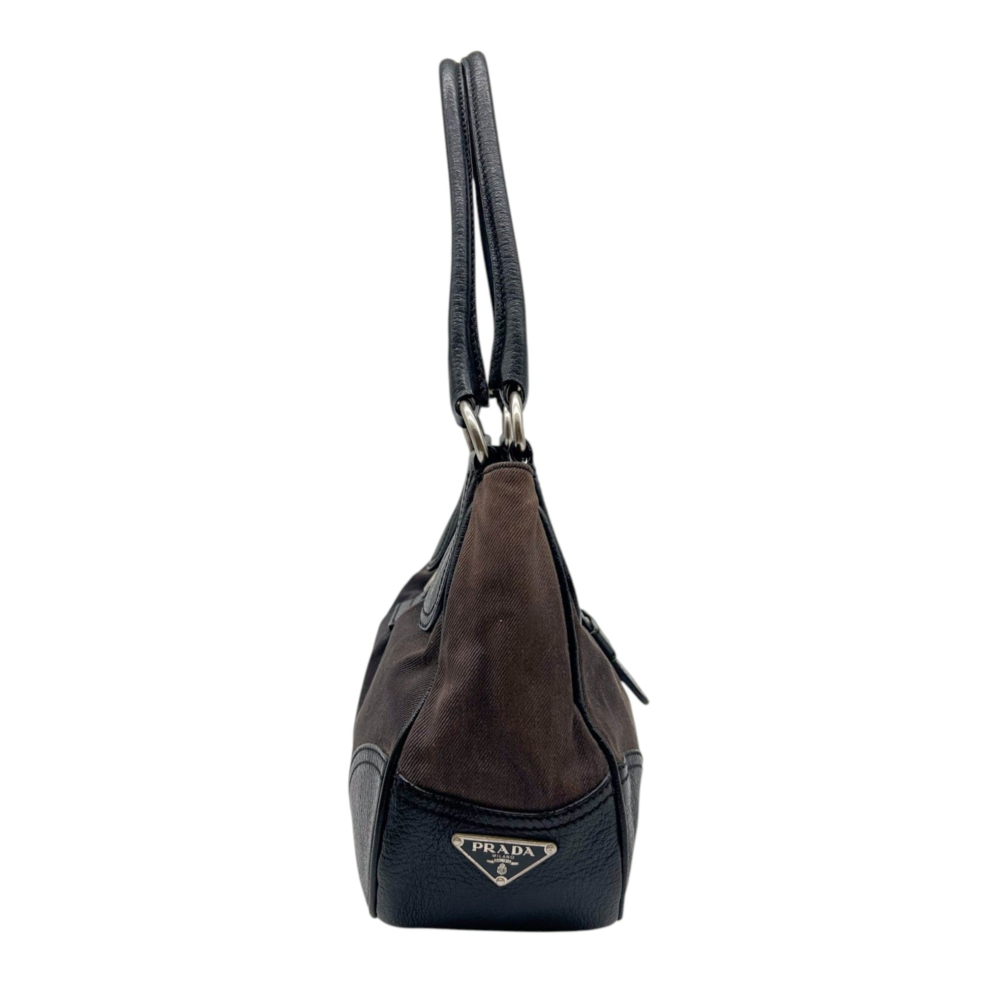 Prada Denim Moon Shoulder Bag