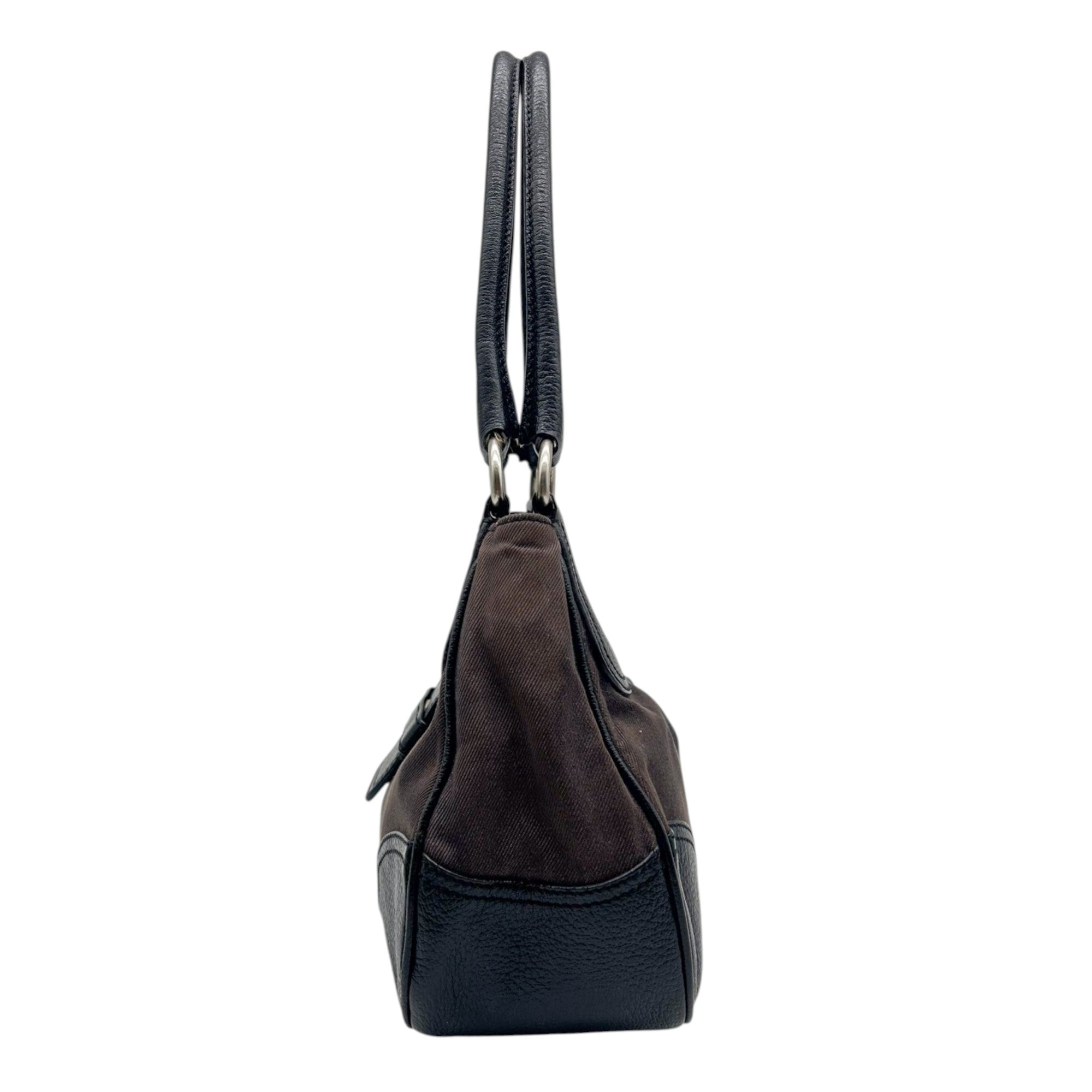 Prada Denim Moon Shoulder Bag