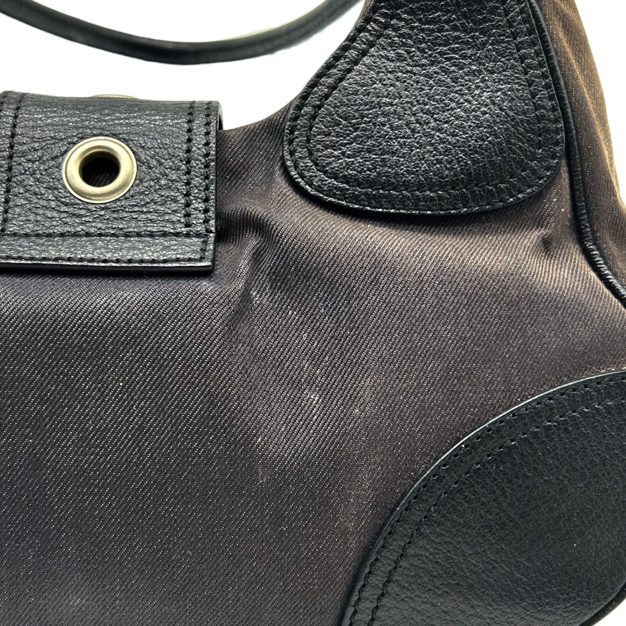 Prada Denim Moon Shoulder Bag