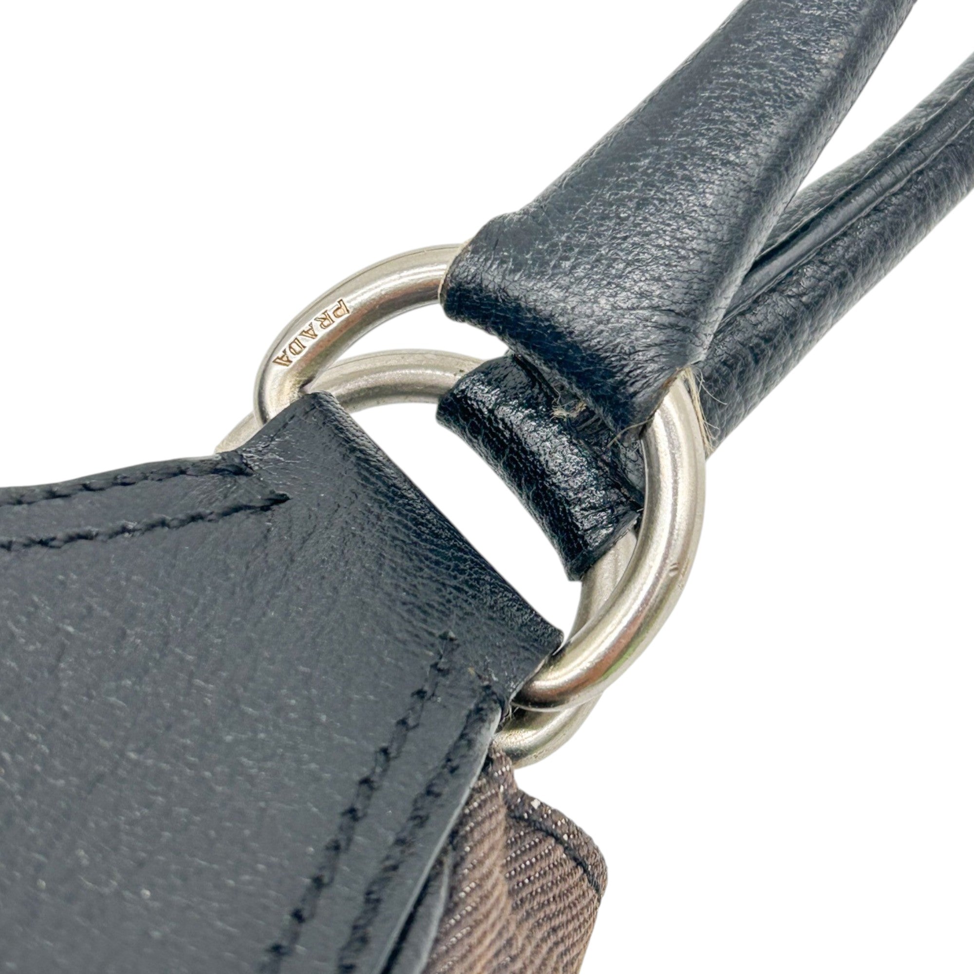Prada Denim Moon Shoulder Bag