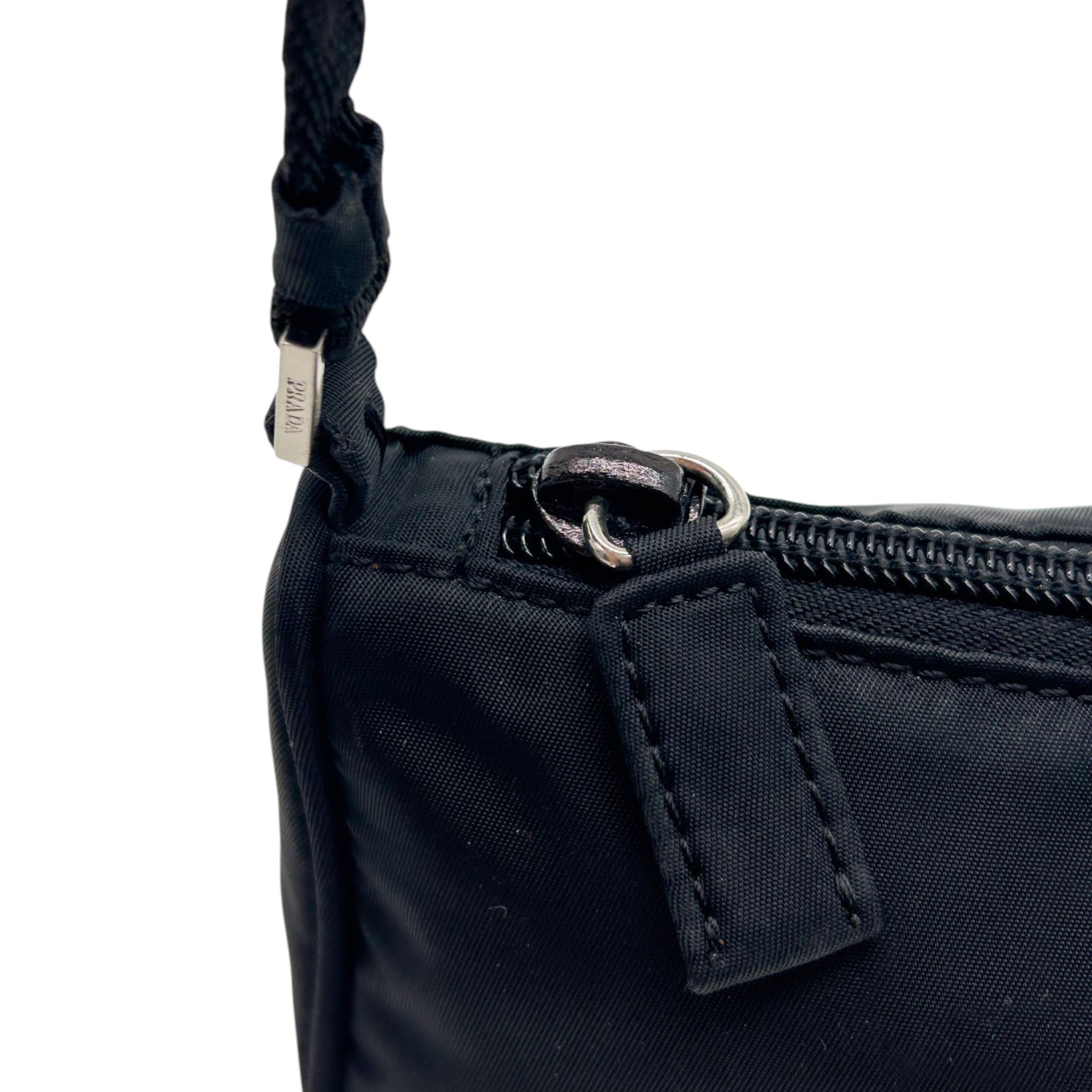 Prada Black Nylon Mini Shoulder Bag