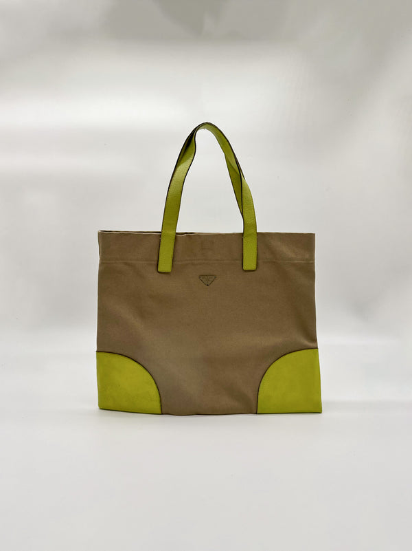 Prada Canvas Tote Bag