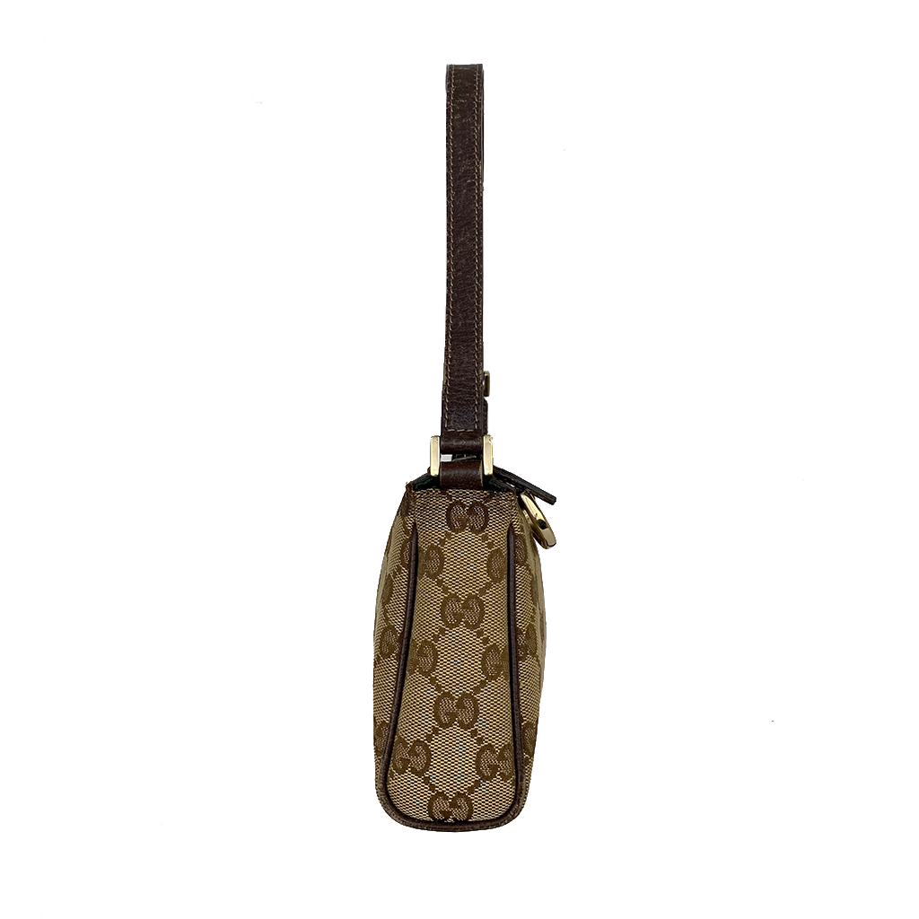 Gucci Monogram D-ring Abbey Baguette